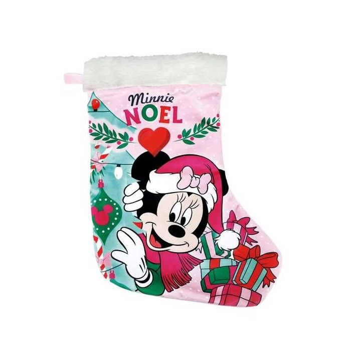 Calcetin papa noel 42cm minnie mouse "lucky" Calcetin papa noel 42cm minnie mouse "lucky"