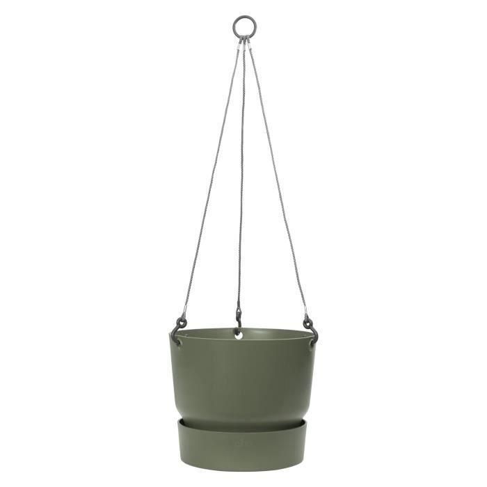 Maceta colgante ELHO Greenville 24 - Exterior - Ø 23.9 x H 20.3 cm - Verde hoja Maceta colgante ELHO Greenville 24 - Exterior - Ø 23.9 x H 20.3 cm - Verde hoja