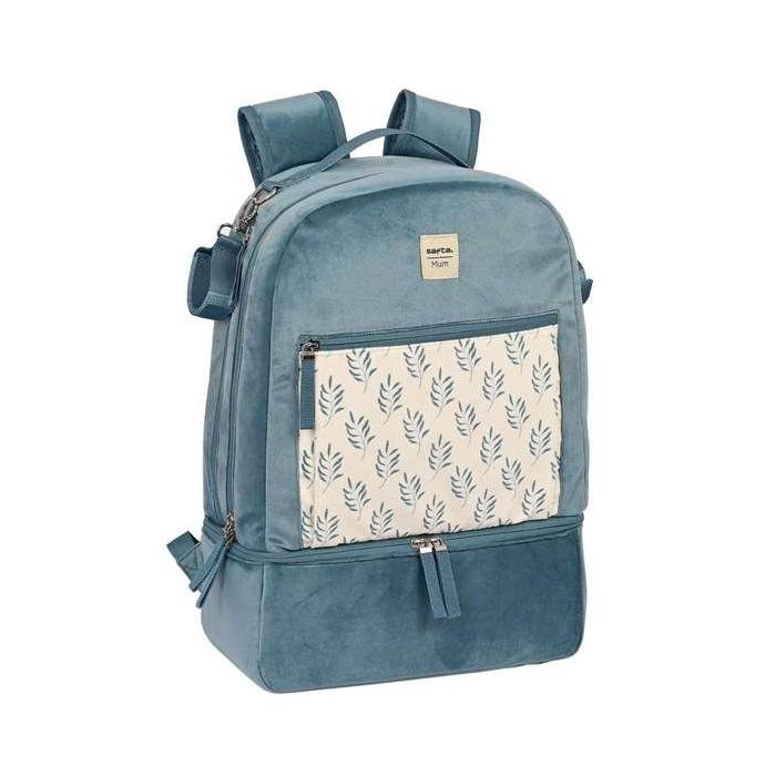 Mochila Accesorios Bebé Safta Leaves Turquesa (30 x 43 x 15 cm) 10 Mochila Accesorios Bebé Safta Leaves Turquesa (30 x 43 x 15 cm) 10