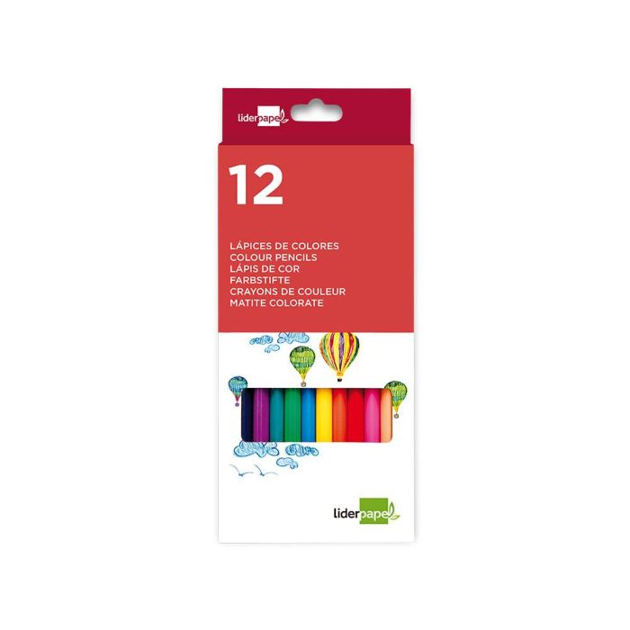 Lapices De Colores Liderpapel Caja De 12 Unidades Colores Surtidos 1