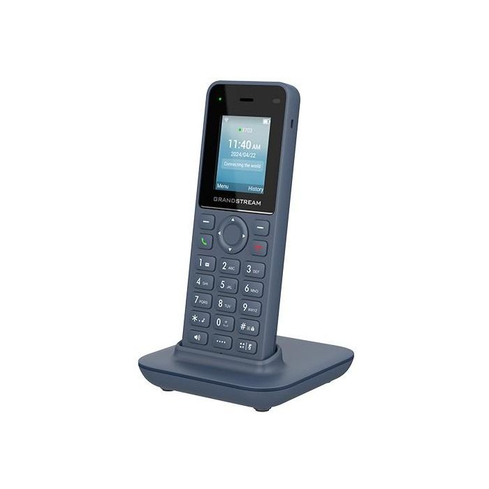 Grandstream WP826 Teléfono IP Inalámbrico Wi-Fi Handset, 2 Líneas, 2.4/5 GHz, Pantalla TFT 1.8", Batería 3000 mAh, Azul 2