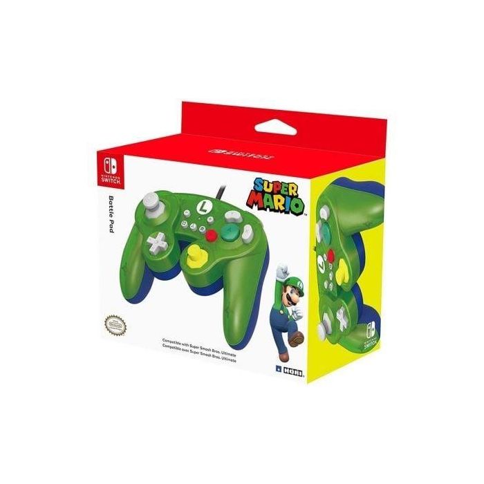 CONTROLADOR HORI BATTLE PAD LUIGI PARA NINTENDO SWITCH - OPTIMIZADO PARA SÚPER SMASH BROS - CRUCETA EXTRA GRANDE - BOTONES L/R CORTO RECORRIDO 0 CONTROLADOR HORI BATTLE PAD LUIGI PARA NINTENDO SWITCH - OPTIMIZADO PARA SÚPER SMASH BROS - CRUCETA EXTRA GRANDE - BOTONES L/R CORTO RECORRIDO 0
