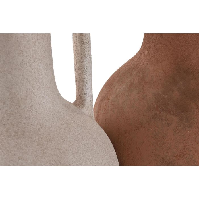 Jarron Urban DKD Home Decor Terracota Beige 16 x 35 x 16 cm (4 Unidades) 2 Jarron Urban DKD Home Decor Terracota Beige 16 x 35 x 16 cm (4 Unidades) 2