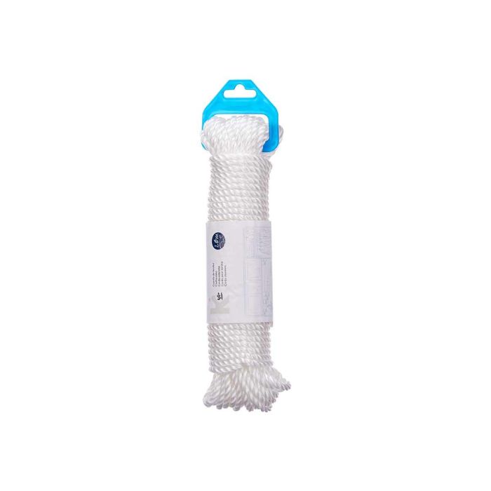Cuerda Tender Plastico Blanco 20 Metros Arte Regal 5X24CM (24 Unidades) 2 Cuerda Tender Plastico Blanco 20 Metros Arte Regal 5X24CM (24 Unidades) 2