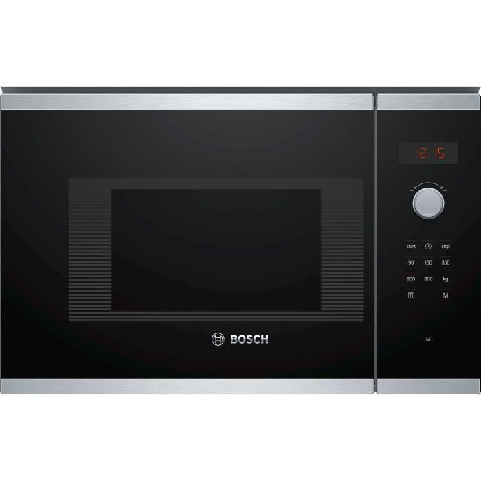 Microondas de encastre simple BOSCH SER4 BFL523MS1F Acero inoxidable 20 L 38,2 x 59,4 x 31,7 cm Microondas de encastre simple BOSCH SER4 BFL523MS1F Acero inoxidable 20 L 38,2 x 59,4 x 31,7 cm