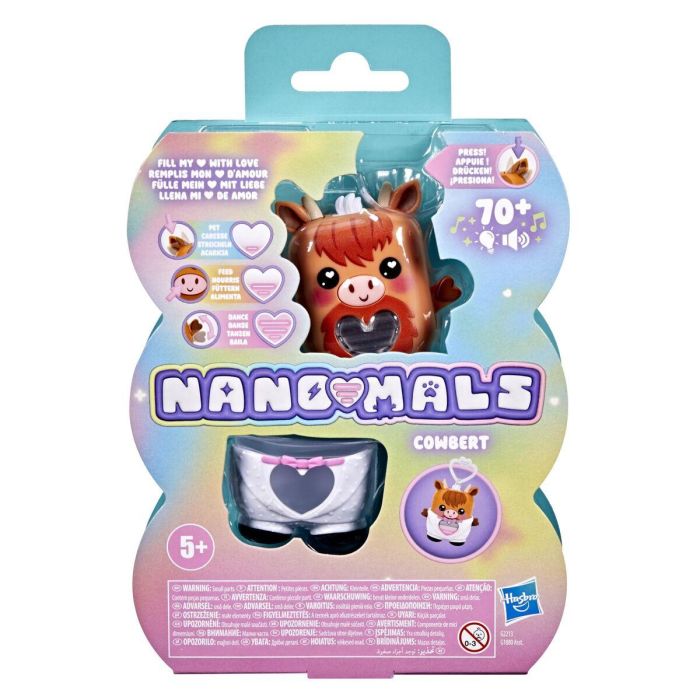 Hasbro Nano-mals Cowbert Vaca Tierras Altas Juguete Electrónico HASG2213ES0 para Niños +5 Años 8 Hasbro Nano-mals Cowbert Vaca Tierras Altas Juguete Electrónico HASG2213ES0 para Niños +5 Años 8