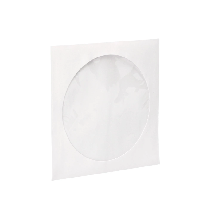 Q-connect Sobre para CD/DVD con Ventana Transparente y Solapa, Pack 50 Unidades, Almacenamiento Multimedia 4