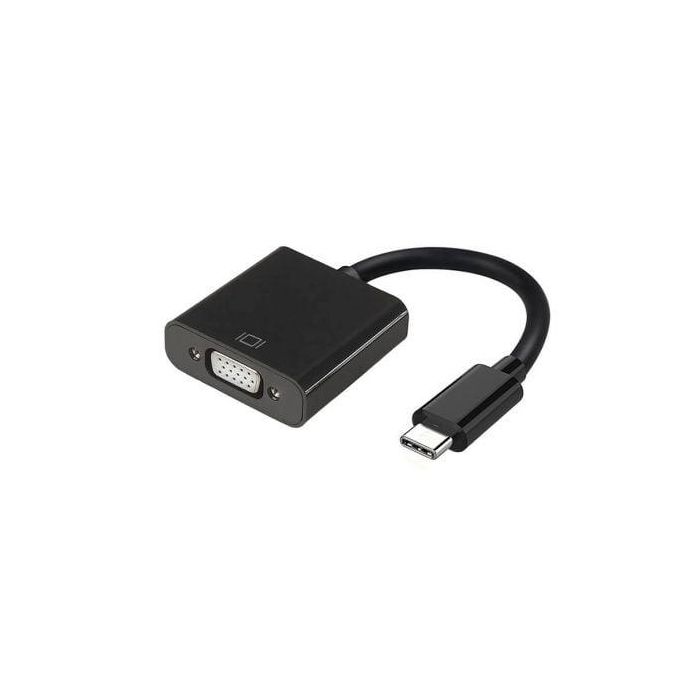 Aisens Conversor USB-C a VGA - Negro 15 cm, Resolución 1920x1200@60Hz, Compatible con DP ALT 0 Aisens Conversor USB-C a VGA - Negro 15 cm, Resolución 1920x1200@60Hz, Compatible con DP ALT 0