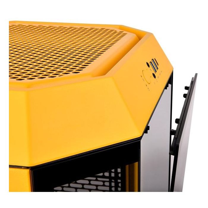 Thermaltake 300 Bumblebee - Micro Torre PC Amarilla - Caja de Computadora con Soporte Fuente ATX, HDD 3.5", SSD 2.5", Ventiladores 120/140mm 5 Thermaltake 300 Bumblebee - Micro Torre PC Amarilla - Caja de Computadora con Soporte Fuente ATX, HDD 3.5", SSD 2.5", Ventiladores 120/140mm 5
