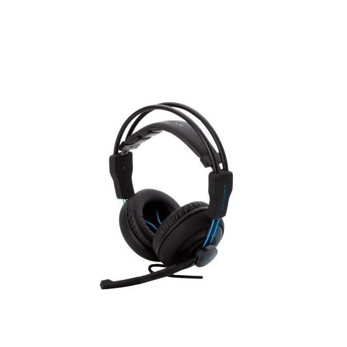 Auriculares para juegos - Con cable - ERAZER - MD 88640 Auriculares para juegos - PC o consola - Negro / Azul 3