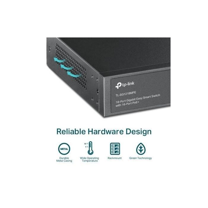 Switch Tp - Link Tl - Sg1218Mpe 16 Puertos Poe 4 Switch Tp - Link Tl - Sg1218Mpe 16 Puertos Poe 4