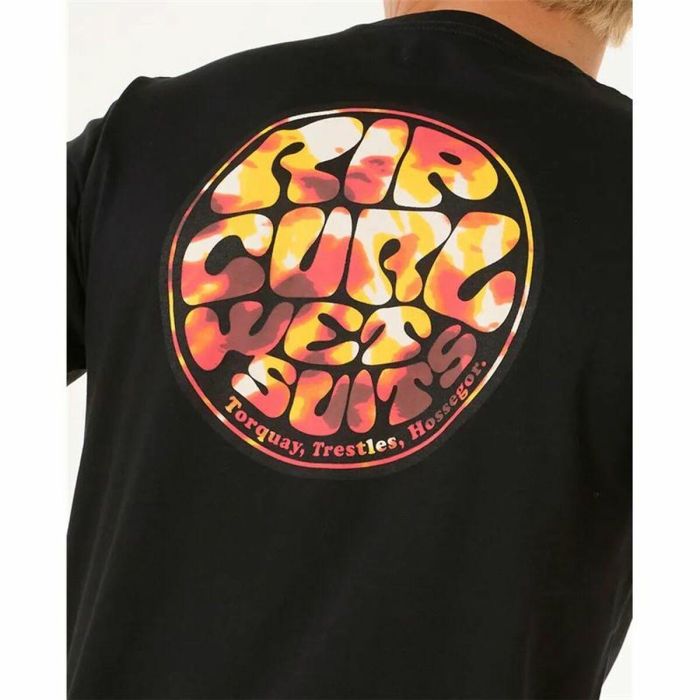 Camiseta de Manga Corta Hombre Rip Curl Passage Tee Negro 1