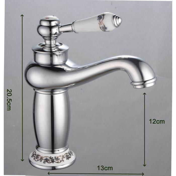ROUSSEAU Mezclador monomando de lavabo MARPLE cromo 1 ROUSSEAU Mezclador monomando de lavabo MARPLE cromo 1