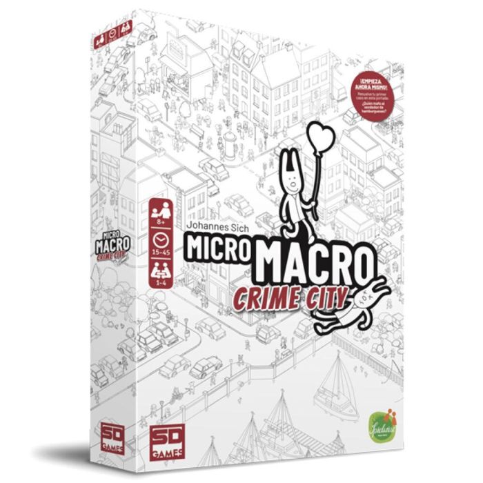 SD GAMES MicroMacro: Crime City Juego de Mesa Cooperativo de Detectives para 1-4 Jugadores, Edad +8 Años, 15-45 Minutos