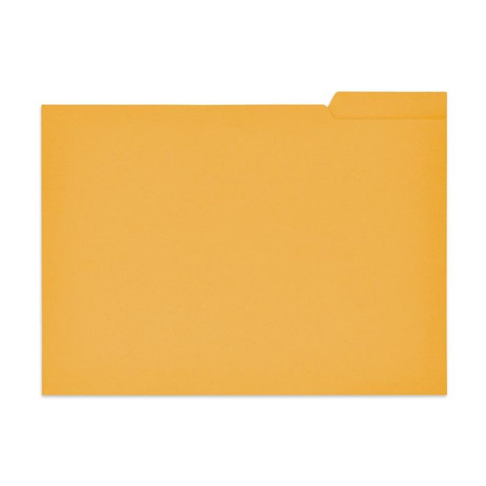 Subcarpeta Cartulina Gio Folio Pestaña Derecha 250 gr-M2 Amarillo 50 unidades 1