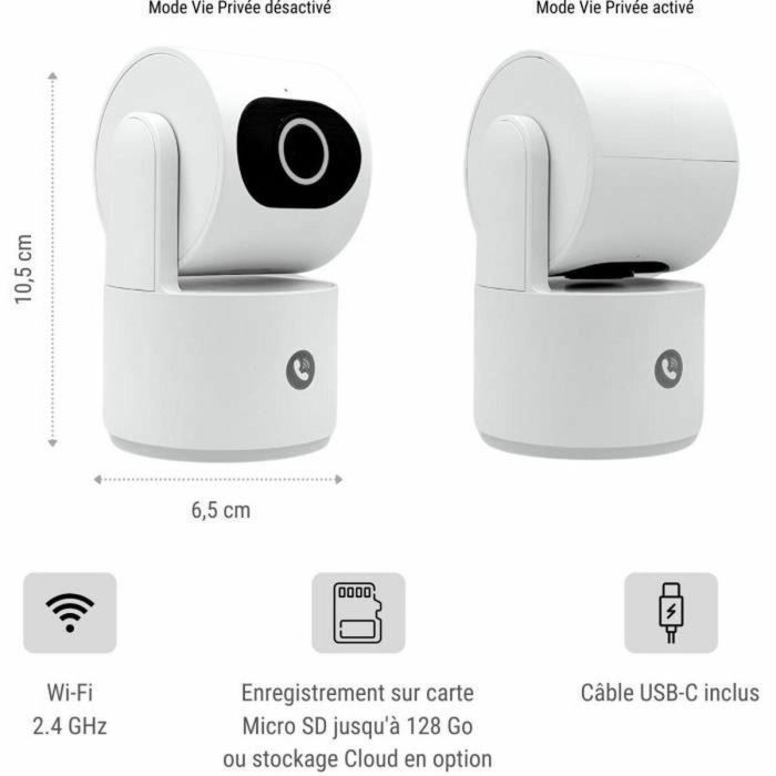 Konyks KON3770024338430 Cámara de Vigilancia Interior Wifi CAMINI CARE 2 con Sirena y Botón de Videollamada 1 Konyks KON3770024338430 Cámara de Vigilancia Interior Wifi CAMINI CARE 2 con Sirena y Botón de Videollamada 1