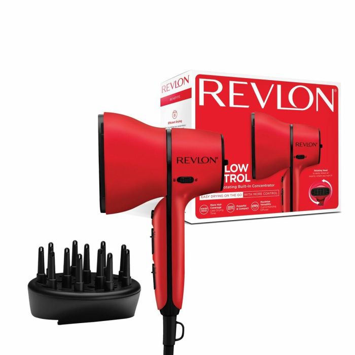 Secador de pelo - REVLON - AIRFLOW CONTROL - RVDR5320E - Difusor permanente orientable 90° - 2000W