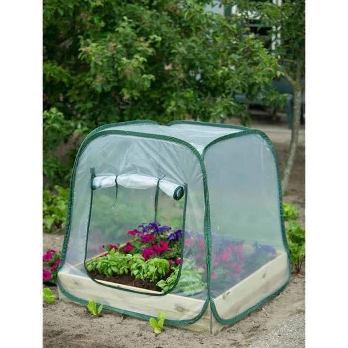 Nature Invernadero de jardín para huerto pop-up, de PE transparente con 0.8 mm de espesor, 100x100x100 cm 1 Nature Invernadero de jardín para huerto pop-up, de PE transparente con 0.8 mm de espesor, 100x100x100 cm 1