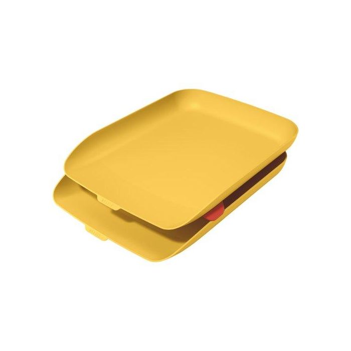 Bandeja Sobremesa Leitz Cosy Amarillo Set De 2