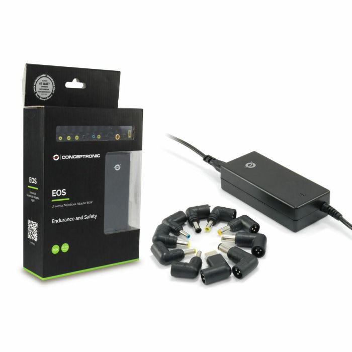 Conceptronic Cargador Universal Portátil 65W, Compatible con Acer, Asus, HP, Lenovo, Toshiba y más 1 Conceptronic Cargador Universal Portátil 65W, Compatible con Acer, Asus, HP, Lenovo, Toshiba y más 1