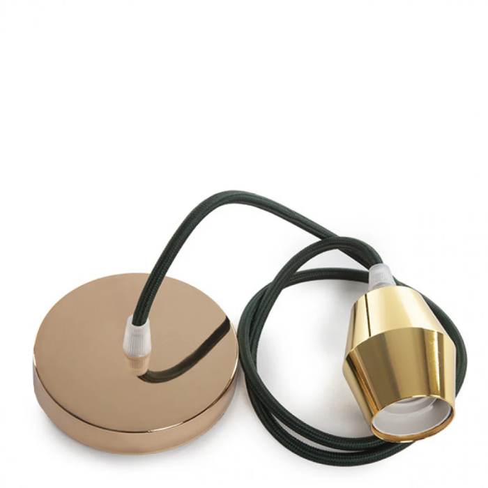 Lámpara Colgante E27 Cable Tela 1000mm Rosetón Metal Negro SC-MPL019 Lámpara Colgante E27 Cable Tela 1000mm Rosetón Metal Negro SC-MPL019