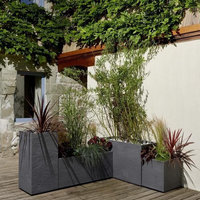 EDA 13731GANT Jardinera Volcania 100 x 40 x 40 cm - 97.6 L - Gris Antracita 4 EDA 13731GANT Jardinera Volcania 100 x 40 x 40 cm - 97.6 L - Gris Antracita 4