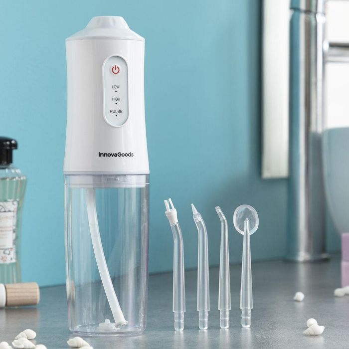 Irrigador Dental Recargable Portátil Denter InnovaGoods 12 Irrigador Dental Recargable Portátil Denter InnovaGoods 12