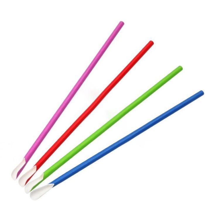 Set de 25 pajitas de cartón con cuchara 19.7x6 mm - Algon (24 Cajas) 3 Set de 25 pajitas de cartón con cuchara 19.7x6 mm - Algon (24 Cajas) 3