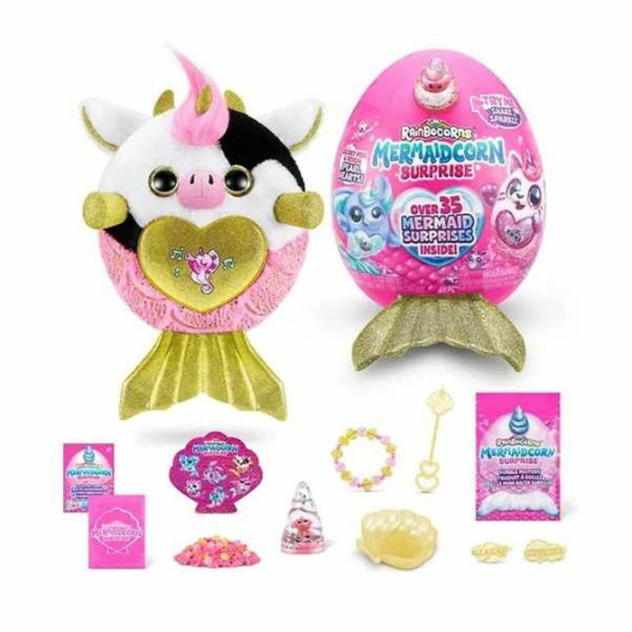 ZURU AUC1735021813700 Peluches Mermaidcorn Surprise S7 con 35 sorpresas y cola brillante, Huevo para incubar