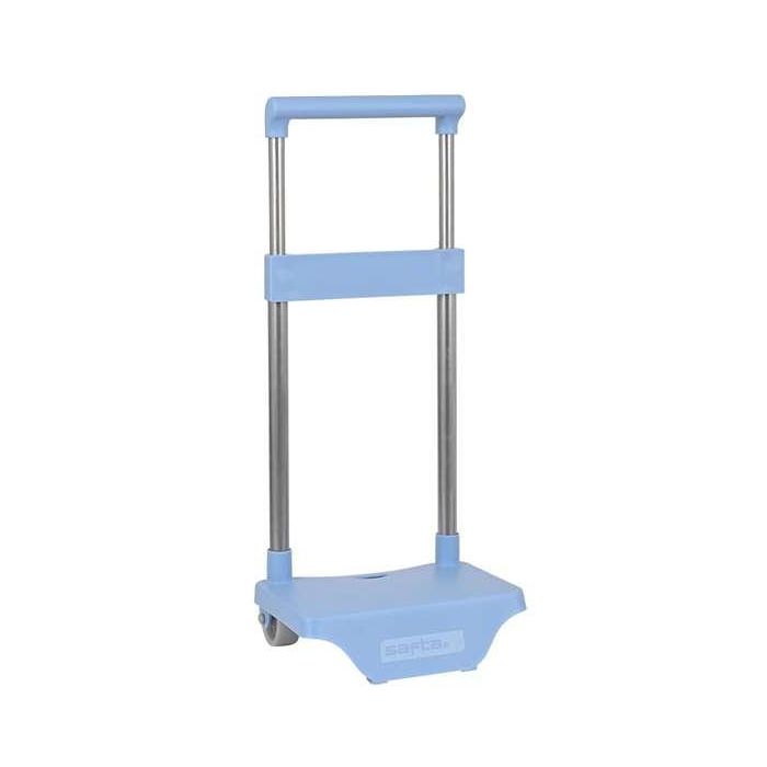 Carro Escolar Safta Portamochilas Pequeño Celeste 1 Carro Escolar Safta Portamochilas Pequeño Celeste 1
