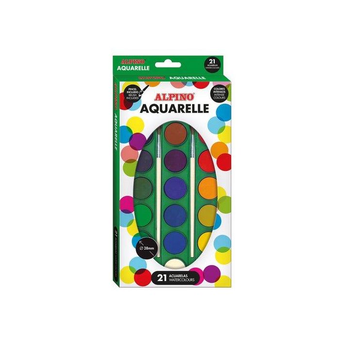 Acuarelas Alpino Estuche De 21