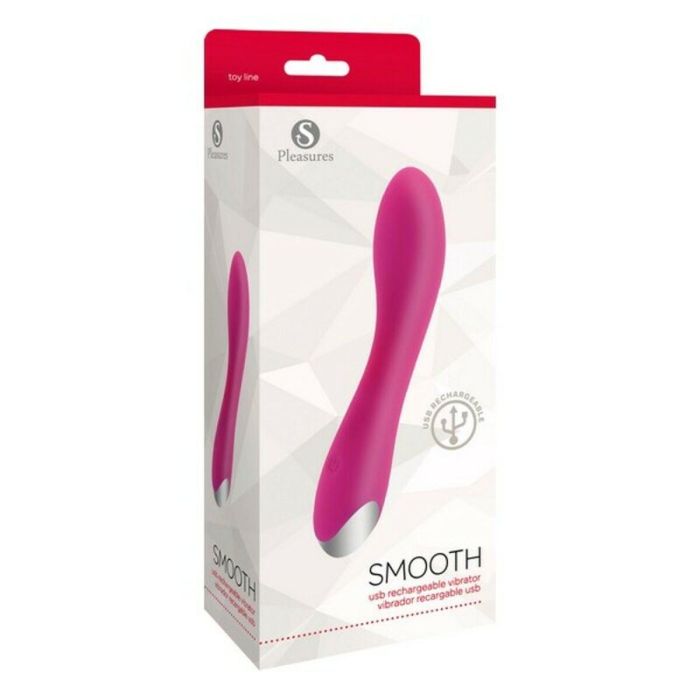 Vibrador S Pleasures Smooth Rosa 1 Vibrador S Pleasures Smooth Rosa 1