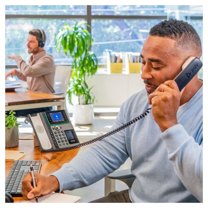 HP Teléfono IP Poly Edge E450, 8 Líneas, PoE, Pantalla IPS 3.5", Negro, Terminal con Conexión por Cable 2 HP Teléfono IP Poly Edge E450, 8 Líneas, PoE, Pantalla IPS 3.5", Negro, Terminal con Conexión por Cable 2