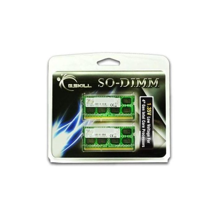 G.Skill 8GSL Value 1.35V - Memoria RAM 8GB (2x4GB) DDR3 1600MHz CL11 SO-DIMM para Portátil
