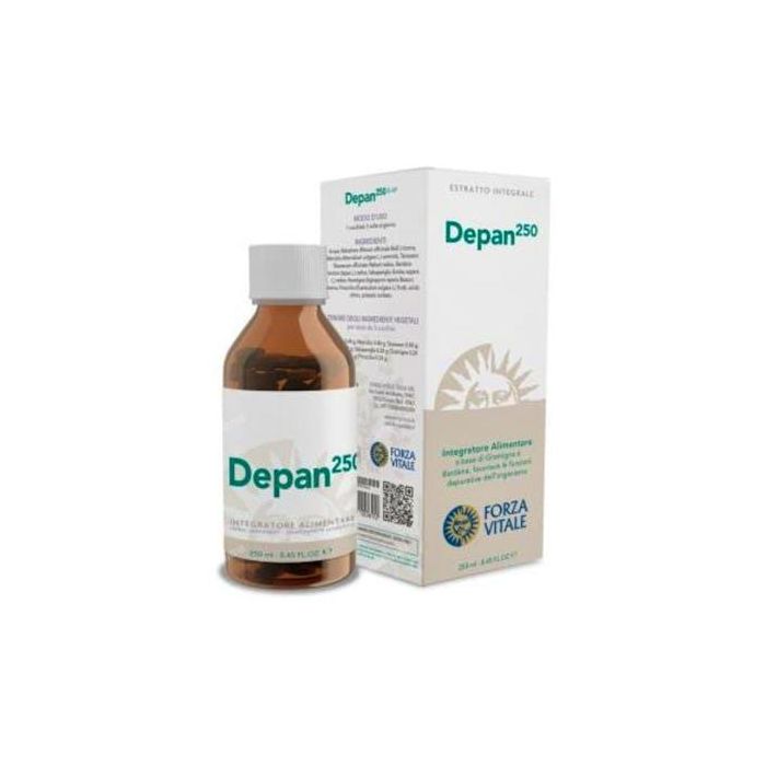 FORZA VITALE Depan-250 250ml - Suplemento para apoyar la eliminación fisiológica de residuos metabólicos, con sabor a naranja