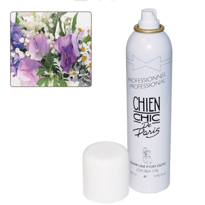 Chien Chic Perfume Profefloral Floral Profesional 300 ml con Jojoba, Larga Duración, Uso Diario, Bajo Alcohol, Todas las Razas