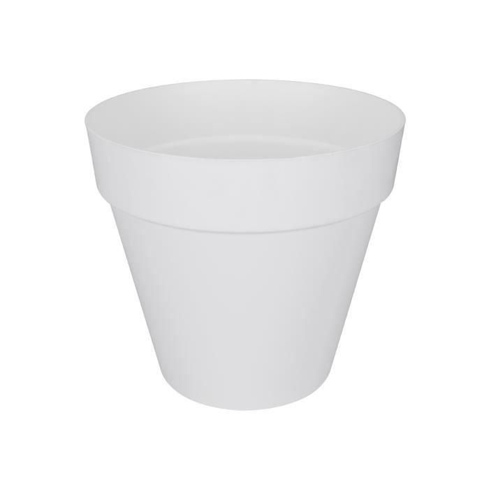 ELHO Maceta redonda con ruedas Loft Urban - Ø 40 cm - Blanco ELHO Maceta redonda con ruedas Loft Urban - Ø 40 cm - Blanco