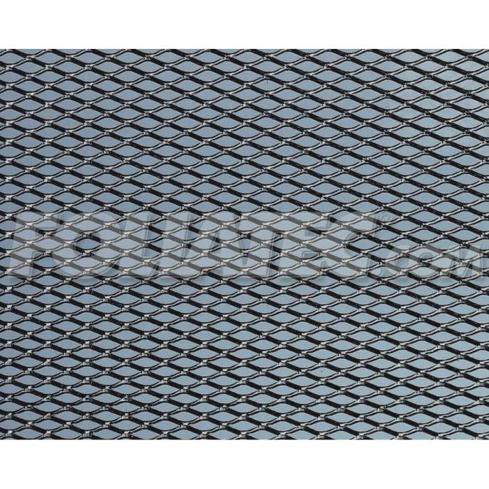 Rejilla Aluminio Medium-Meshed Negra 2 Piezas 20 X 60 cm FO34725 1