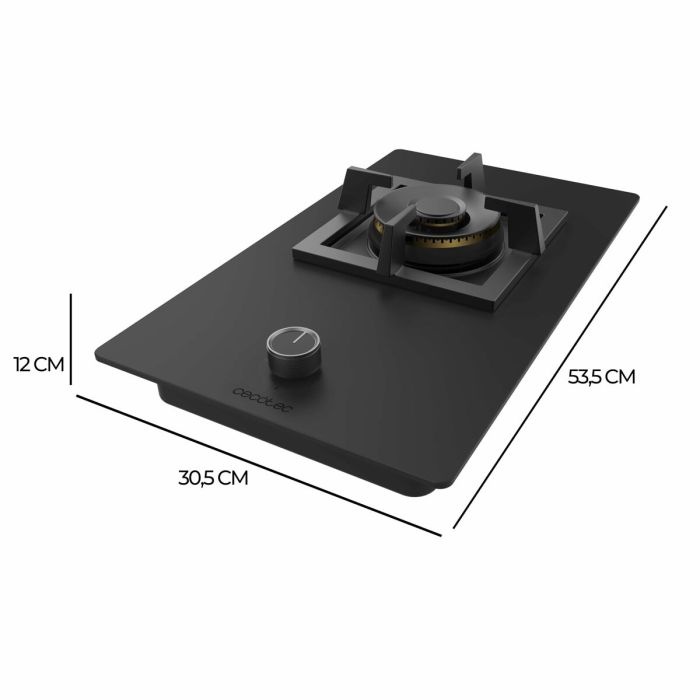 Placa de Gas Cecotec Bolero Squad G 1800S Eternal Nano Glass 5600 W 29 x 50 cm