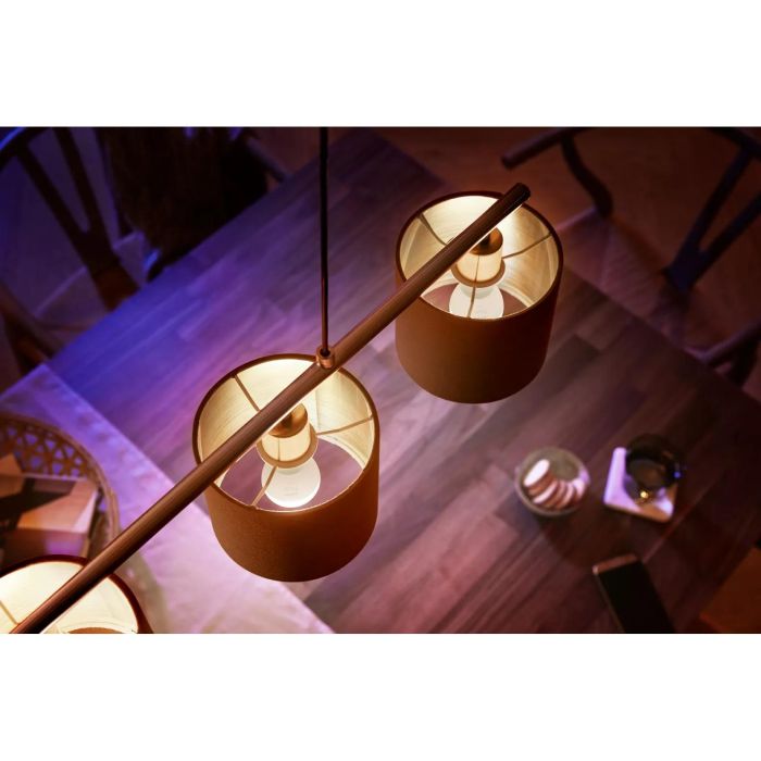 Philips Hue Bombillas Inteligentes White E14 Luster, Pack Doble 2x470 lúmenes 2