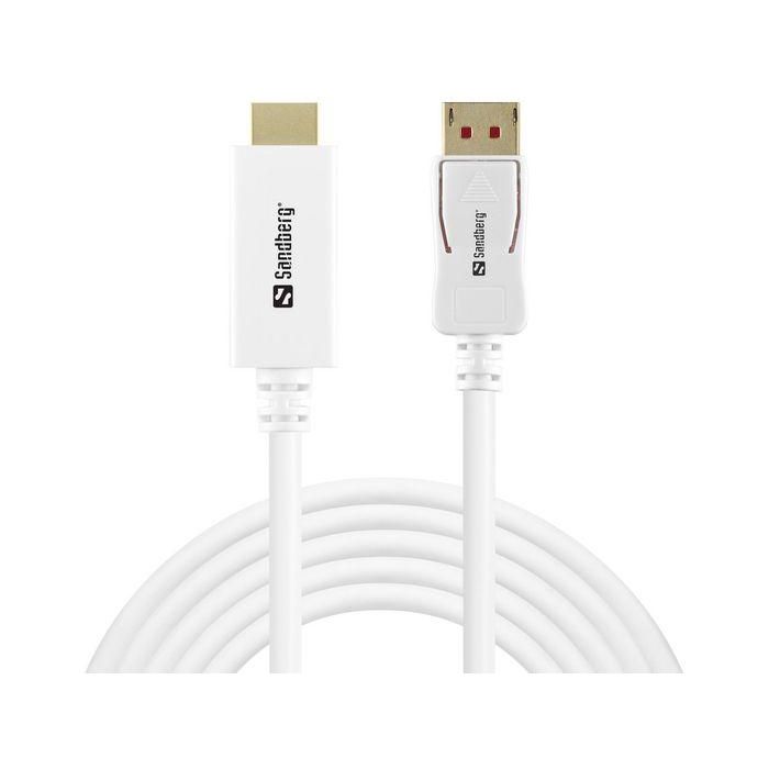 Sandberg DisplayPort 1.4-HDMI 4K60Hz 2m Sandberg DisplayPort 1.4-HDMI 4K60Hz 2m