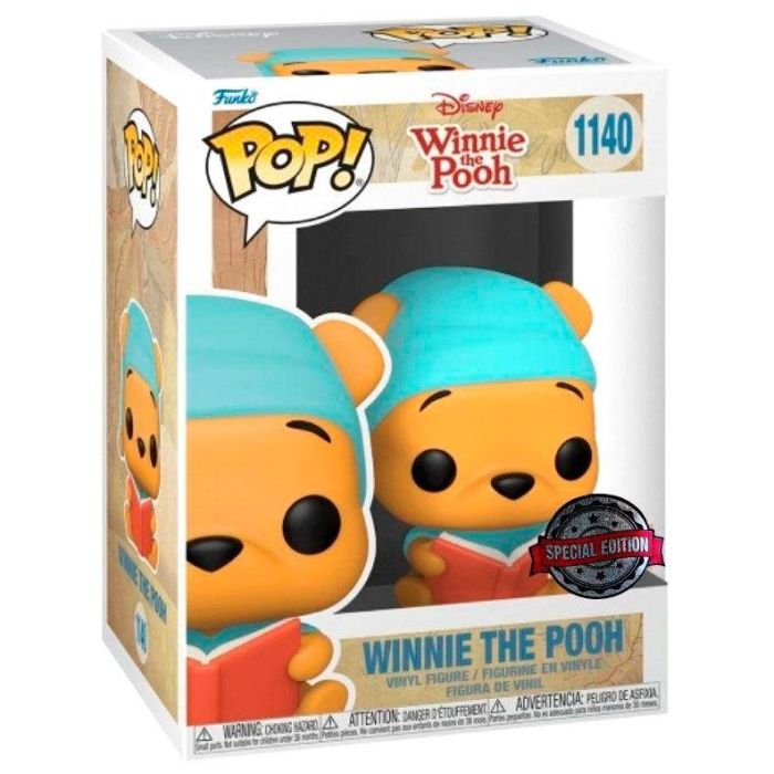 Figura POP Disney Winnie - Winnie Reading Book Exclusive 1 Figura POP Disney Winnie - Winnie Reading Book Exclusive 1