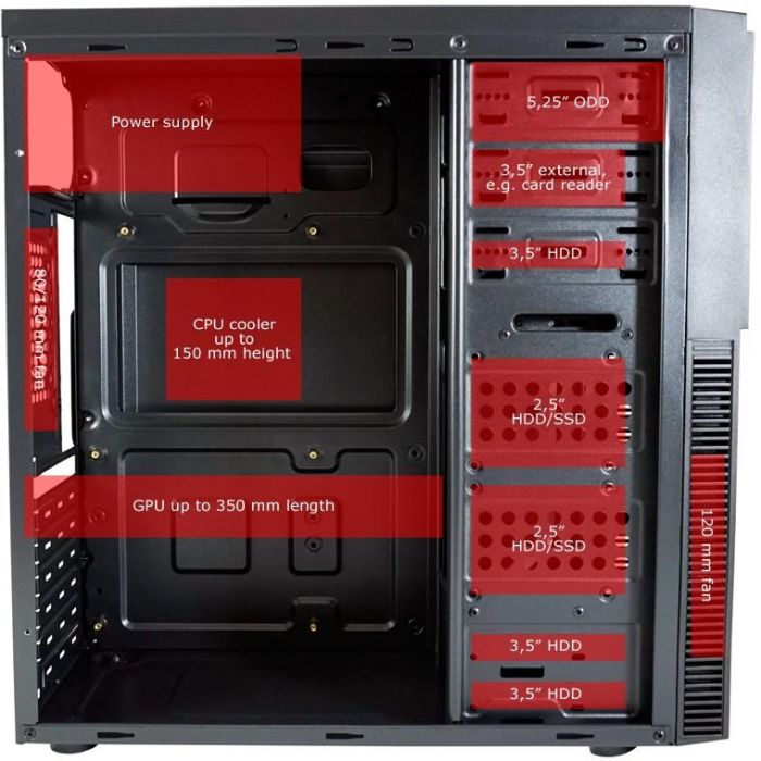 Midi LC-Power 7041B 19 Midi LC-Power 7041B 19