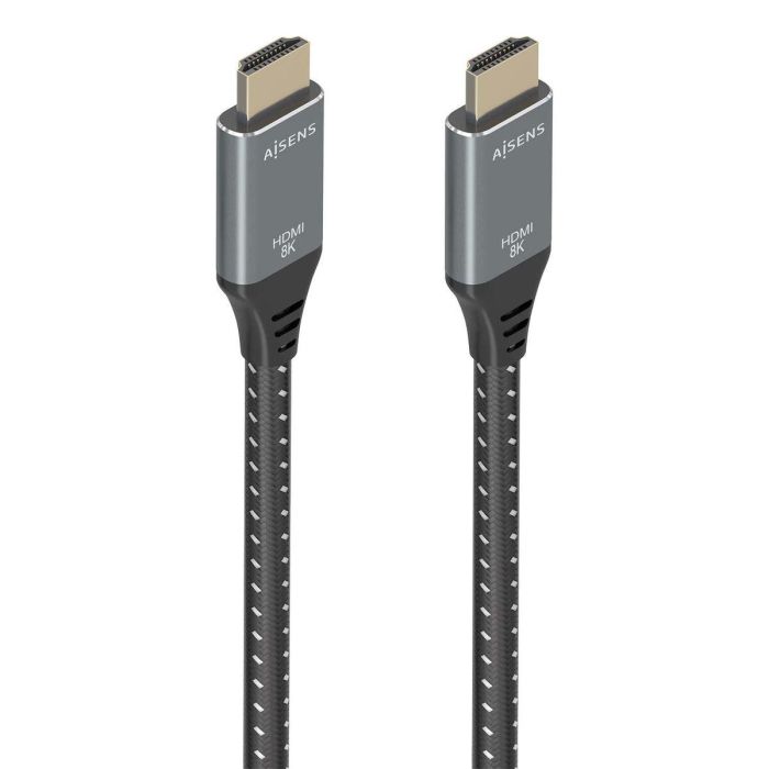 AISENS - CABLE HDMI V2.1 ULTRA ALTA VELOCIDAD / HEC 8K@60HZ 48GBPS, A/M-A/M, GRIS/NEGRO, 10M 9 AISENS - CABLE HDMI V2.1 ULTRA ALTA VELOCIDAD / HEC 8K@60HZ 48GBPS, A/M-A/M, GRIS/NEGRO, 10M 9