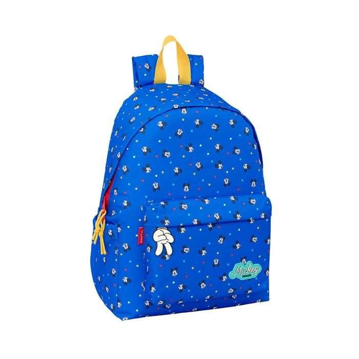 Mochila Escolar Mickey Mouse Clubhouse Good day Azul 31 x 43 x 13 cm