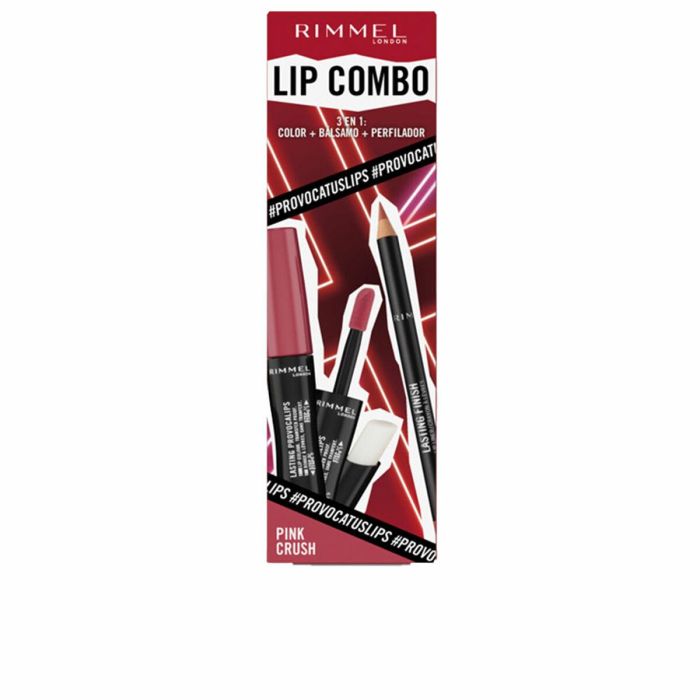 Rimmel London Provocalips Lote Dúo Labial Líquido y Perfilador Larga Duración 16h Tono Mauve Euphoria Set 2 Unidades