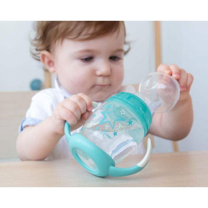 KioKids Taza de Aprendizaje Step 1 Estrellas Soft Nordic Azul +6 Meses 1