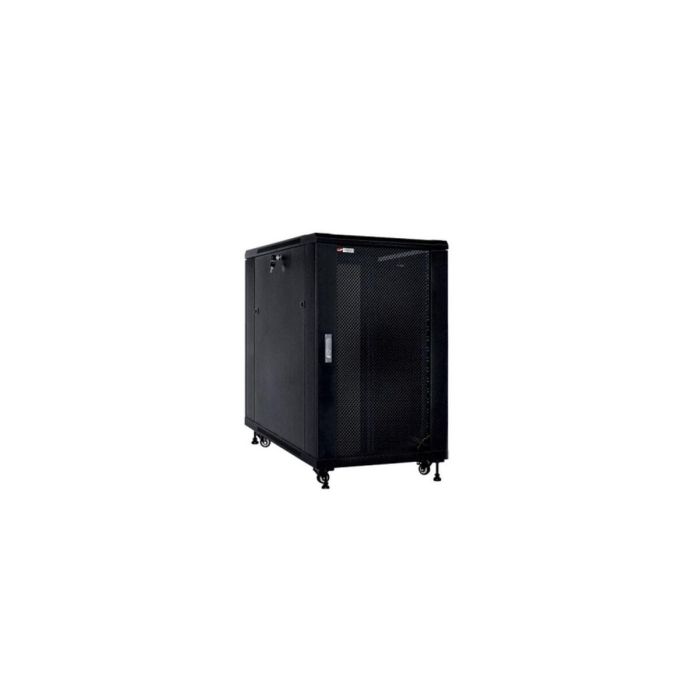 WP WPN-RSB-15610-B Armario Rack 15U o Bastidor Independiente con Capacidad de Carga 800 kg, Patas Ajustables, Gestión de Cables, Negro WP WPN-RSB-15610-B Armario Rack 15U o Bastidor Independiente con Capacidad de Carga 800 kg, Patas Ajustables, Gestión de Cables, Negro