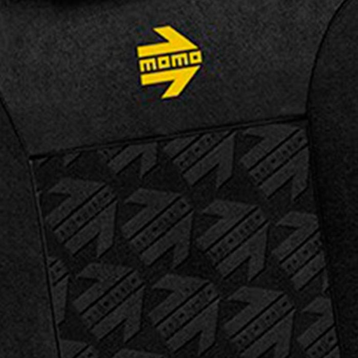 Momo MOMLSC050BK Set Completo Cubre Asientos Coche 11 Piezas Negro/Gris Universal 5 Momo MOMLSC050BK Set Completo Cubre Asientos Coche 11 Piezas Negro/Gris Universal 5