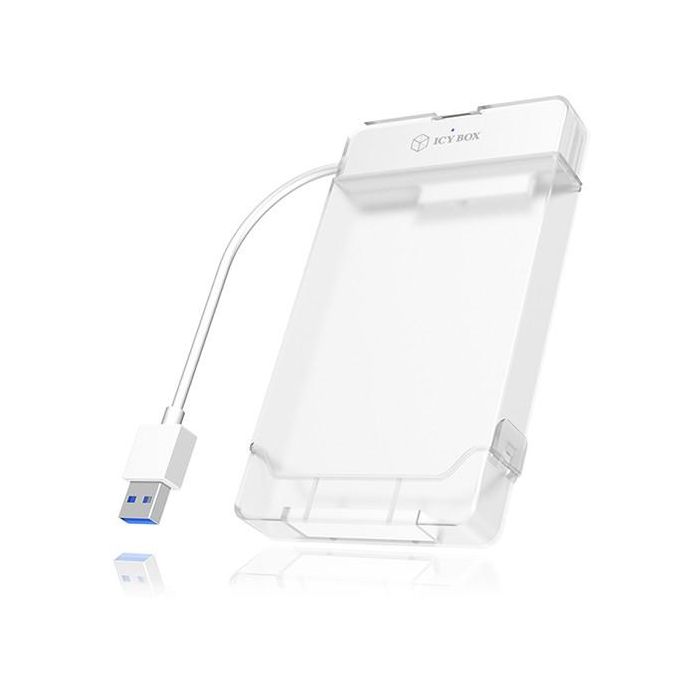 ICY BOX IB-AC703-U3 Adaptador/Carcasa Externa USB 3.0 para HDD/SSD SATA 2.5" - Hot-Swap, Blanco 3